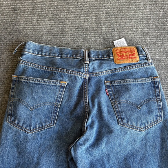 Levis 550 Relaxed Fit Tapered Leg Blue Denim Jeans Mens 34x30 Medium Wash - Picture 6 of 8